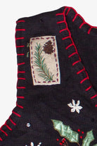 Vintage Embroidered Patches Basic Editions Ugly Christmas Vest