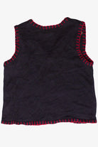 Vintage Embroidered Patches Basic Editions Ugly Christmas Vest