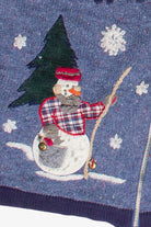 Vintage Victoria Jones Reindeer Cabin Zip Up Ugly Christmas Vest