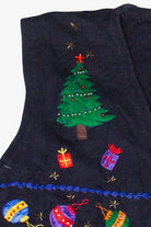 Vintage Bobbie Brooks Santa Singing Ugly Christmas Vest