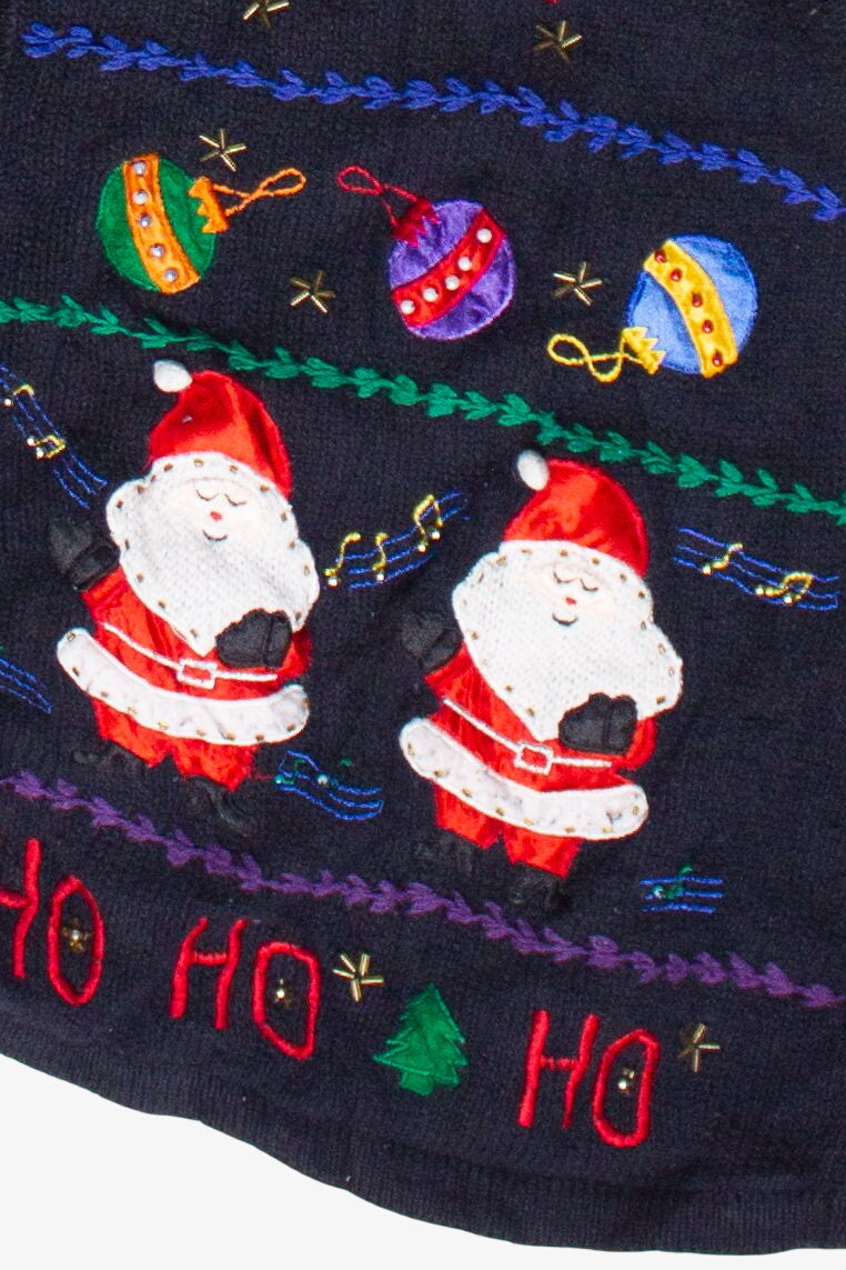 Vintage Bobbie Brooks Santa Singing Ugly Christmas Vest