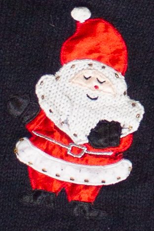 Vintage Bobbie Brooks Santa Singing Ugly Christmas Vest