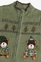 Vintage Camo Bears Ugly Christmas Vest (1990s)