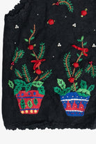Vintage Holiday Pine & Bows Ugly Christmas Vest (1990s)