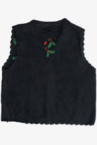Vintage Holiday Pine & Bows Ugly Christmas Vest (1990s)