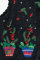 Vintage Holiday Pine & Bows Ugly Christmas Vest (1990s)