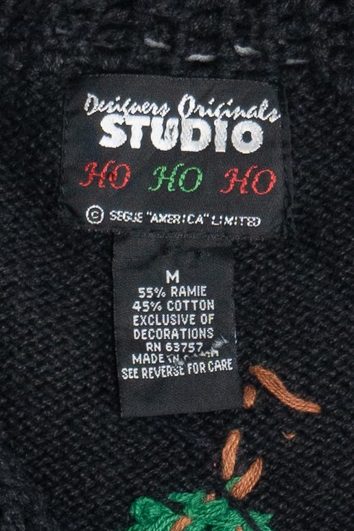 Vintage Holiday Pine & Bows Ugly Christmas Vest (1990s)