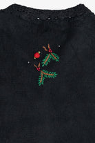 Vintage Holiday Pine & Bows Ugly Christmas Vest (1990s)
