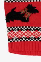 Red Merry Christmas Dogs With Bows Ugly Vest (2020s)