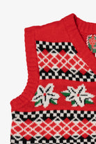 Red Merry Christmas Dogs With Bows Ugly Vest (2020s)