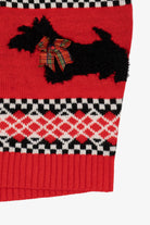 Red Merry Christmas Dogs With Bows Ugly Vest (2020s)