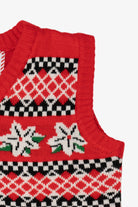 Red Merry Christmas Dogs With Bows Ugly Vest (2020s)