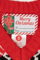 Red Merry Christmas Dogs With Bows Ugly Vest (2020s)