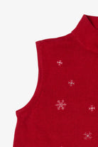 Vintage Red Christopher & Banks Polar Bears Ugly Christmas Vest (2000s)