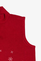Vintage Red Christopher & Banks Polar Bears Ugly Christmas Vest (2000s)