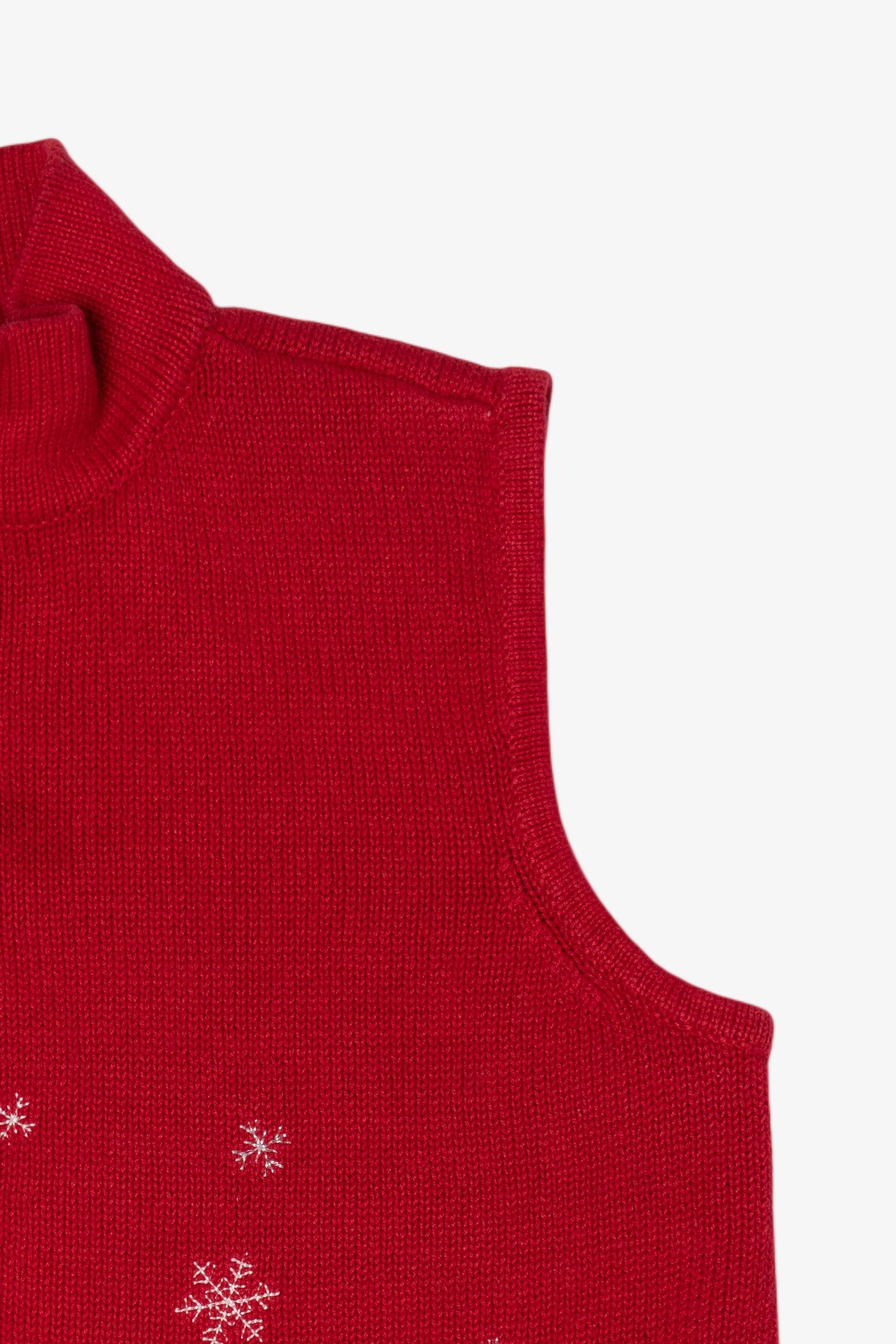 Vintage Red Christopher & Banks Polar Bears Ugly Christmas Vest (2000s)