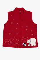 Vintage Red Christopher & Banks Polar Bears Ugly Christmas Vest (2000s)