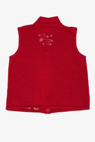 Vintage Red Christopher & Banks Polar Bears Ugly Christmas Vest (2000s)