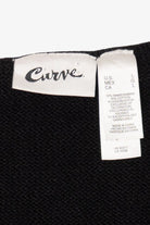 Vintage Black Curve Trees Ugly Christmas Vest (2000s)