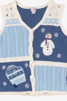 Blue Holiday Editions Snowmen Ugly Christmas Vest (2010s)