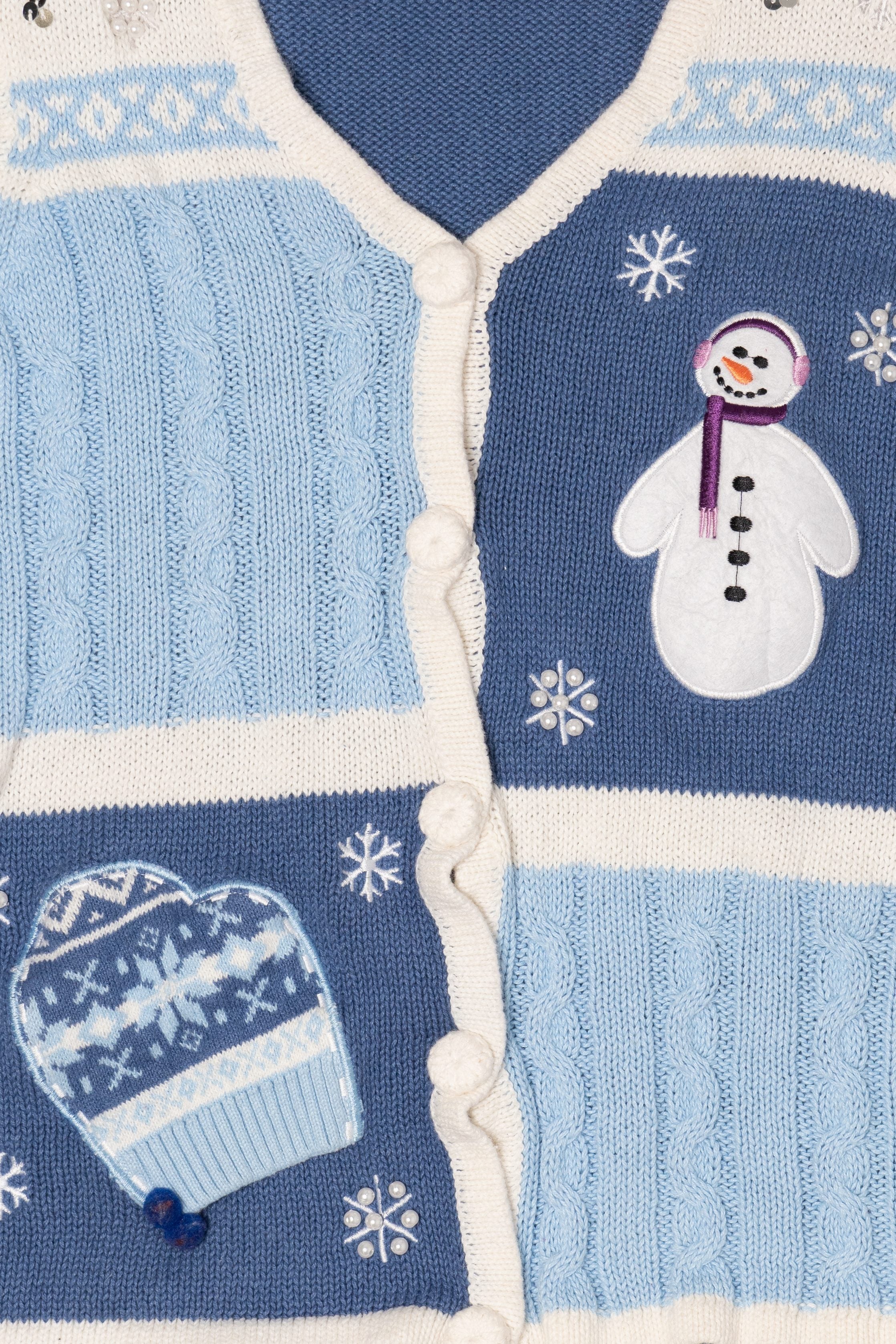 Blue Holiday Editions Snowmen Ugly Christmas Vest (2010s)