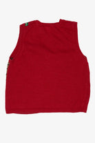 Vintage Red Capacity  Christmas Morning Ugly Christmas Vest (1990s)