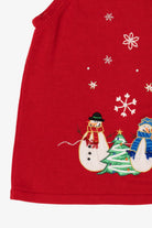 Red Snowmen Ugly Christmas Vest (2010s)
