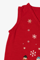Red Snowmen Ugly Christmas Vest (2010s)