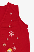 Red Snowmen Ugly Christmas Vest (2010s)