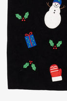 Vintage Black Croft & Barrow Snowmen Ugly Christmas Vest (2000s)