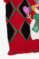 Red Blizzard Bay Cool Snowman Ugly Christmas Vest (2010s)