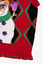 Red Blizzard Bay Cool Snowman Ugly Christmas Vest (2010s)