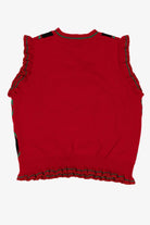 Red Blizzard Bay Cool Snowman Ugly Christmas Vest (2010s)