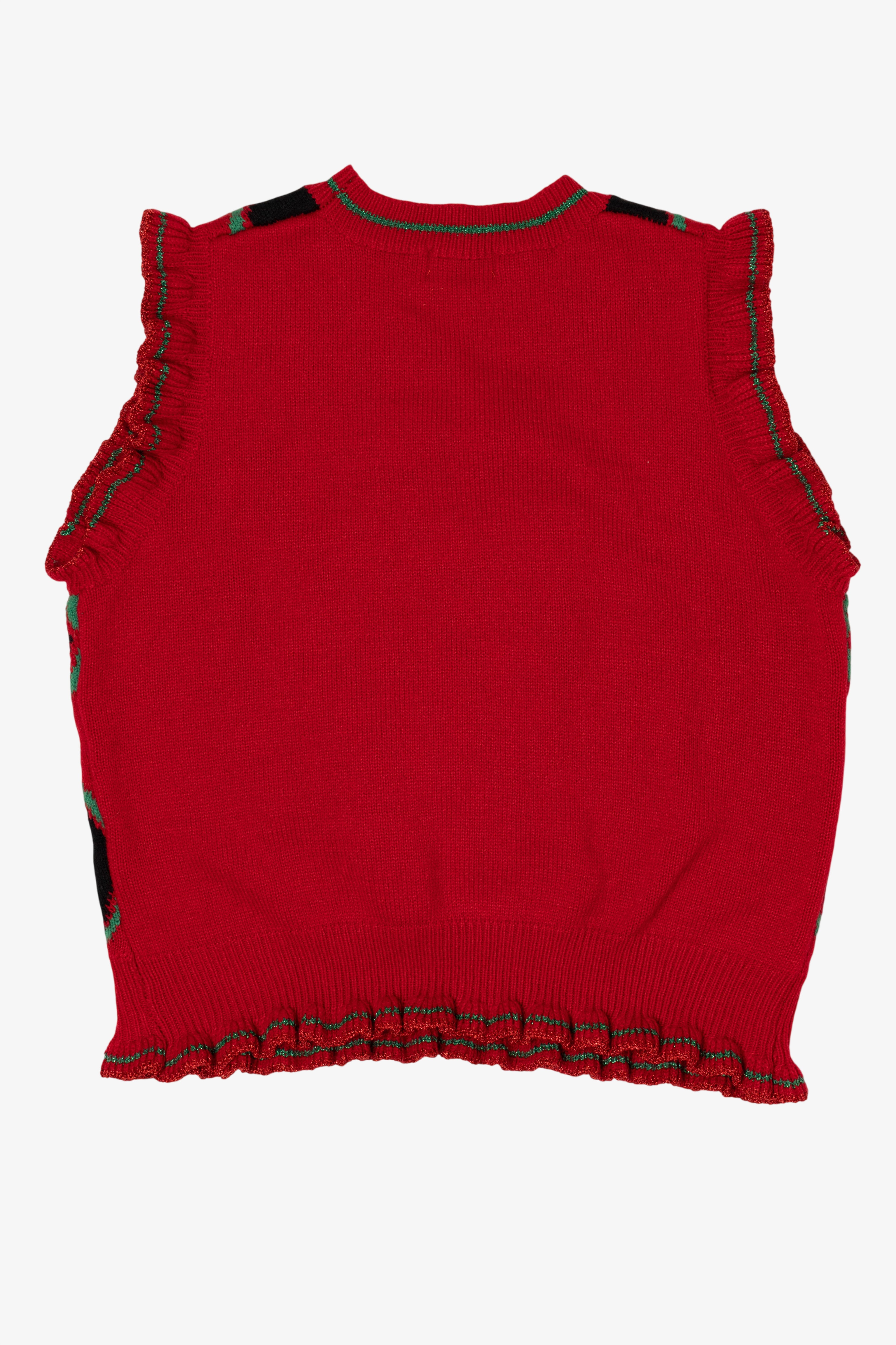 Red Blizzard Bay Cool Snowman Ugly Christmas Vest (2010s)