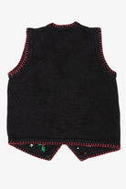 Vintage Black Victoria Jones Snowmen Ugly Christmas Vest (2000s)
