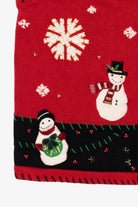 Vintage Red Basic Editions Snowmen Ugly Christmas Vest (1990s)