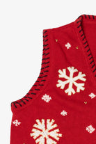 Vintage Red Basic Editions Snowmen Ugly Christmas Vest (1990s)