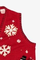 Vintage Red Basic Editions Snowmen Ugly Christmas Vest (1990s)