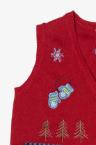 Vintage Red Holiday Editions Ugly Christmas Vest (2000s)