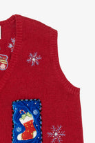 Vintage Red Holiday Editions Ugly Christmas Vest (2000s)