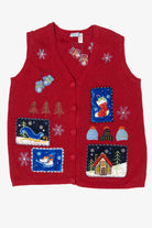 Vintage Red Holiday Editions Ugly Christmas Vest (2000s)