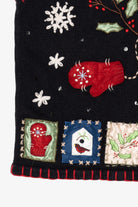 Vintage Black Basic Editions Ugly Christmas Vest (1990s)