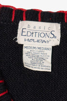 Vintage Black Basic Editions Ugly Christmas Vest (1990s)
