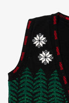 Vintage Black Holiday Time Ugly Christmas Vest (1980s)
