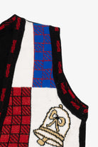 Vintage Black Holiday Time Ugly Christmas Vest (1980s)