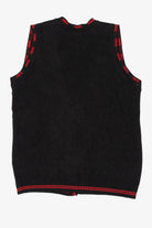 Vintage Black Holiday Time Ugly Christmas Vest (1980s)