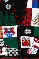 Vintage Black Holiday Time Ugly Christmas Vest (1980s)