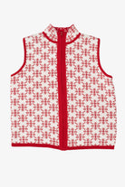 Reversible White And Red Snowflakes Ugly Christmas Vest