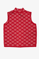 Reversible White And Red Snowflakes Ugly Christmas Vest