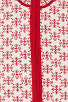 Reversible White And Red Snowflakes Ugly Christmas Vest